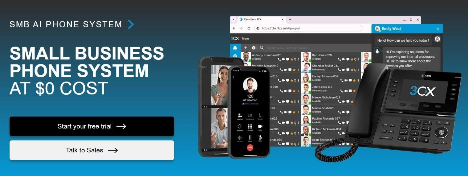 ระบบโทรศัพท์ที่ scale ได้ตั้งแต่ 1 ถึง 1,000+ users — นี่คือ 3CX